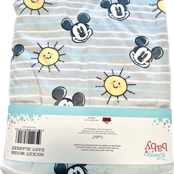 NWT Disney Mickey Mouse Sherpa Baby Blanket - Picture 3 of 4